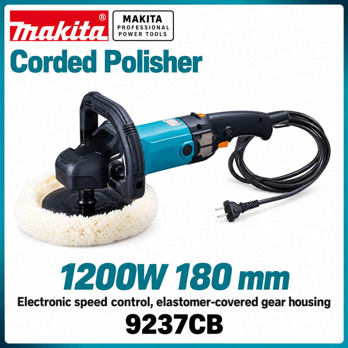 Makita 180mm Rotary Car Polisher – 1200W