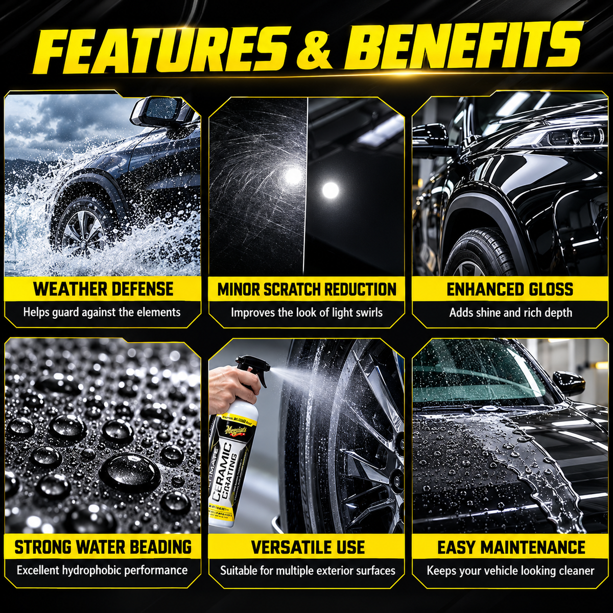 Meguiar's Ultimate Ceramic Coating Kit – 237ml Paint Protection