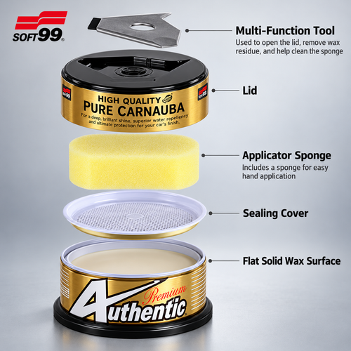 Authentic Premium Carnauba Car Wax – 200g