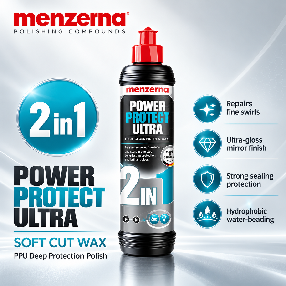 Menzerna Car Polishing Compound – Heavy Cut, Medium & Finish