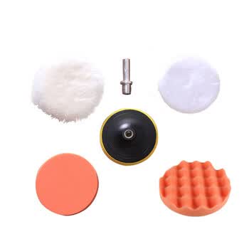 Raymond Car Detailing Scratch Repair Wool Wheel Self-Adhesive 5-inch Polishing Machine Sponge Wheel Waxing Polishing 6-Piece Set ACSP011-6